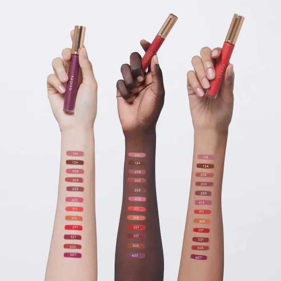 Gucci Transfer-Proof Matte Liquid Lipstick~SOLD OUT~Goldie Red (25)💋NEW IN BOX - Picture 4 of 10